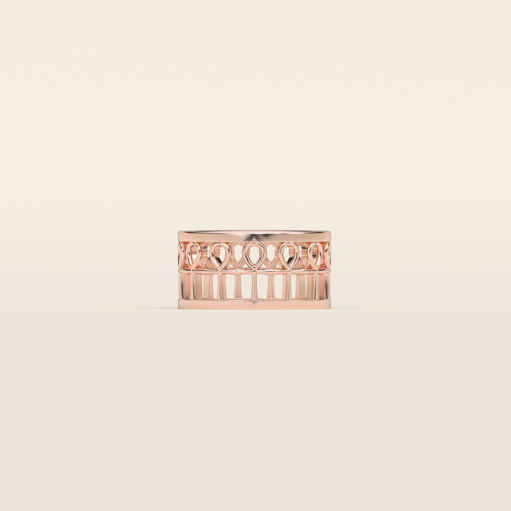 Ankh — Band — 18k Rose Gold