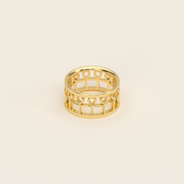 Ankh — Band — 18k Yellow Gold