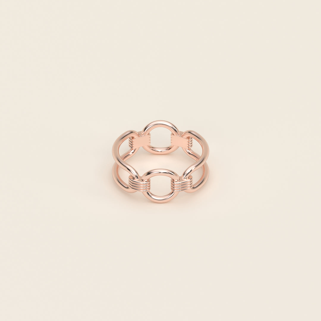 Shen — Ring — Link — 18k Rose Gold
