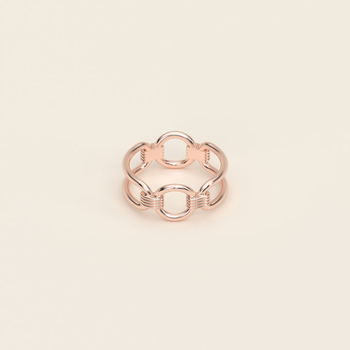Shen — Ring — Link — 18k Rose Gold