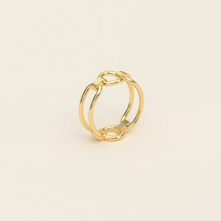 Shen — Ring — Link — 18k Yellow Gold