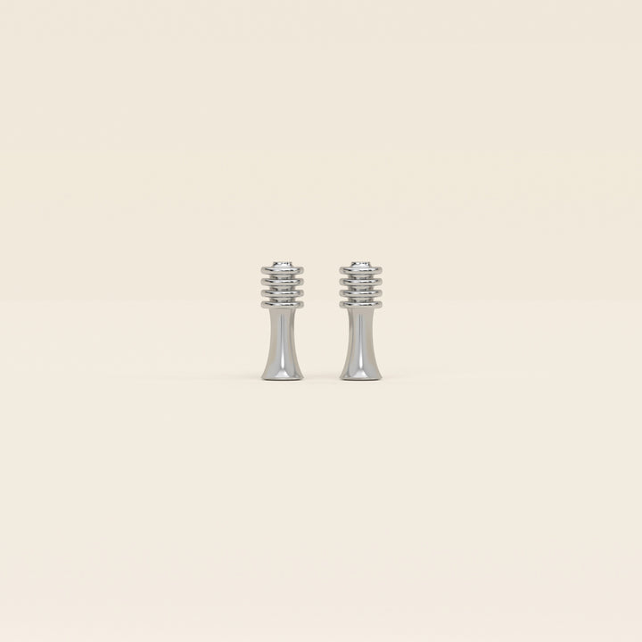 Djed — Stud Earrings — Platinum