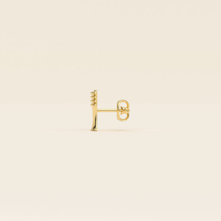 Djed — Stud Earrings — 18k Yellow Gold